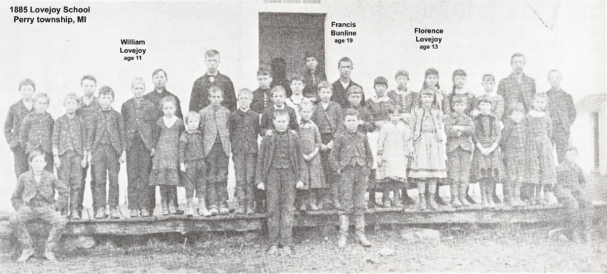 Lovejoy School 1885 class photo